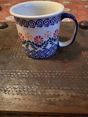 Polish Pottery Floral Mug